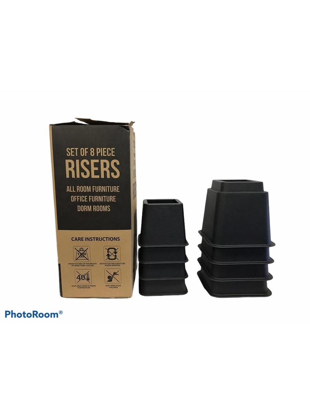 Set of 8 Piece Furniture Risers for All Room Furniture Brand New in Damaged Box